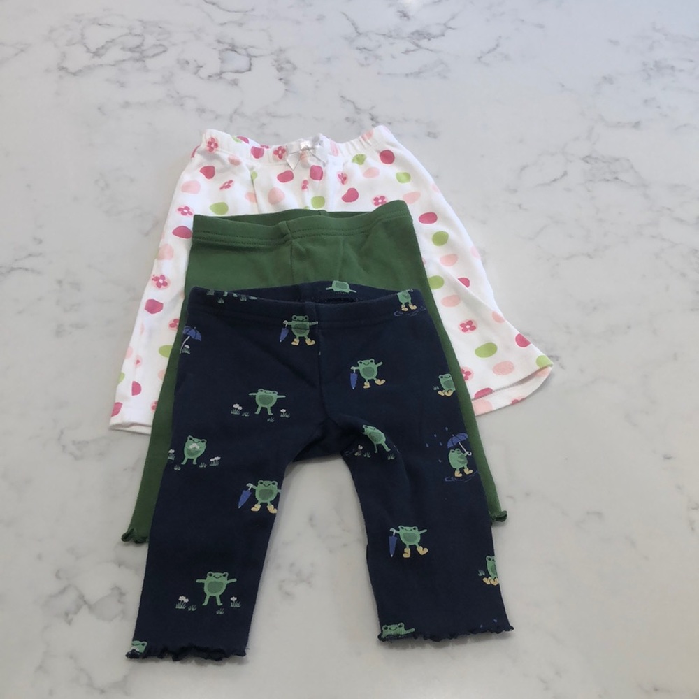 Size 3-6 M (x3) Gymboree leggings